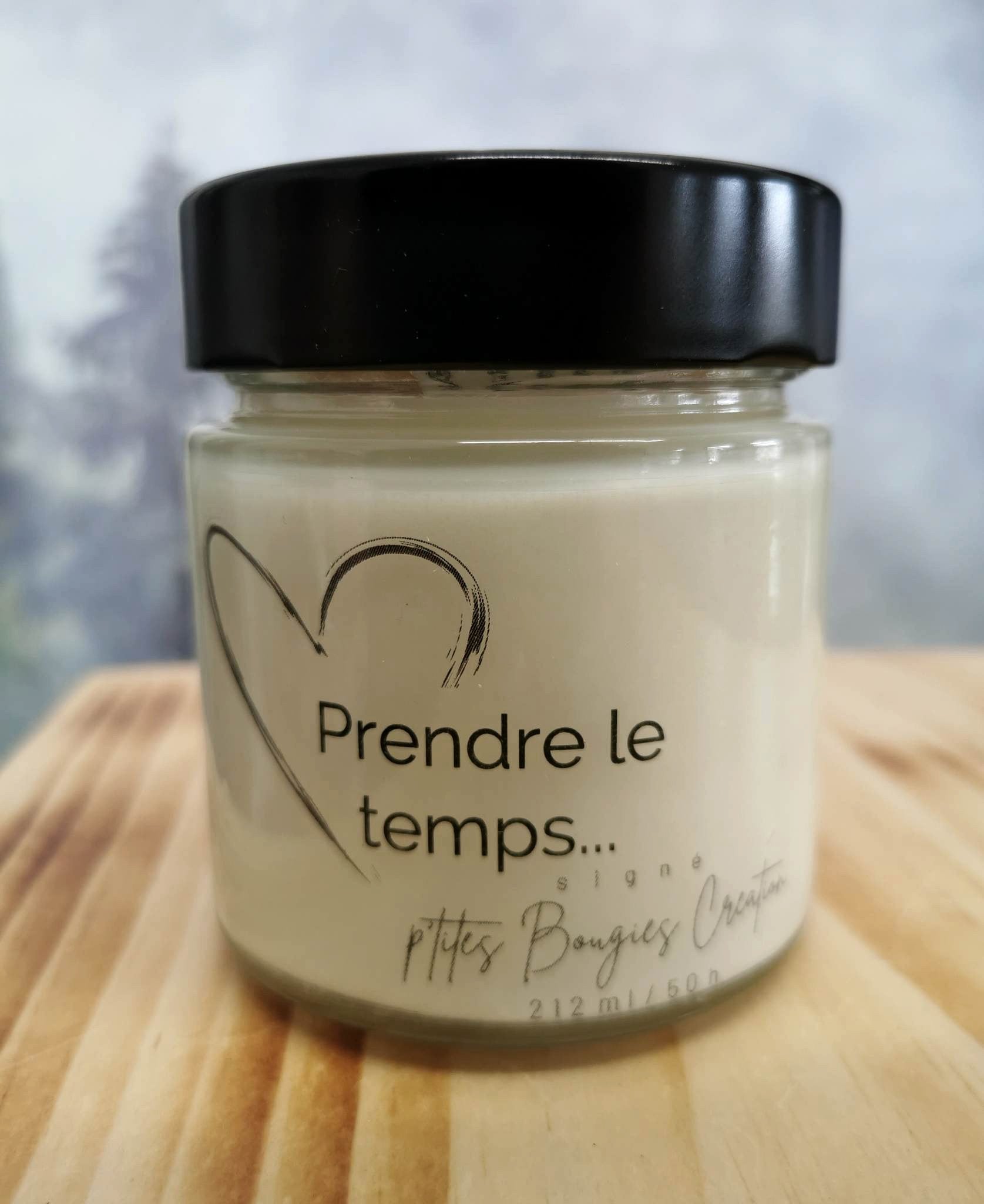 Bougie de soja - Prendre le temps - P'tites Bougies Création